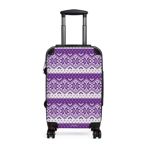 Fair Isle Knitting Cabin Suitcase